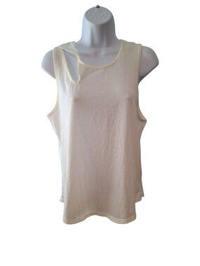 MPG Sport White Sleeveless Tank Top Womens S/P Athleisure Performance Tee
